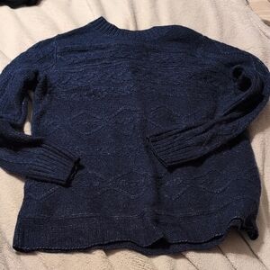 St. John's Bay Deep Blue Women's Crew Neck Sweater